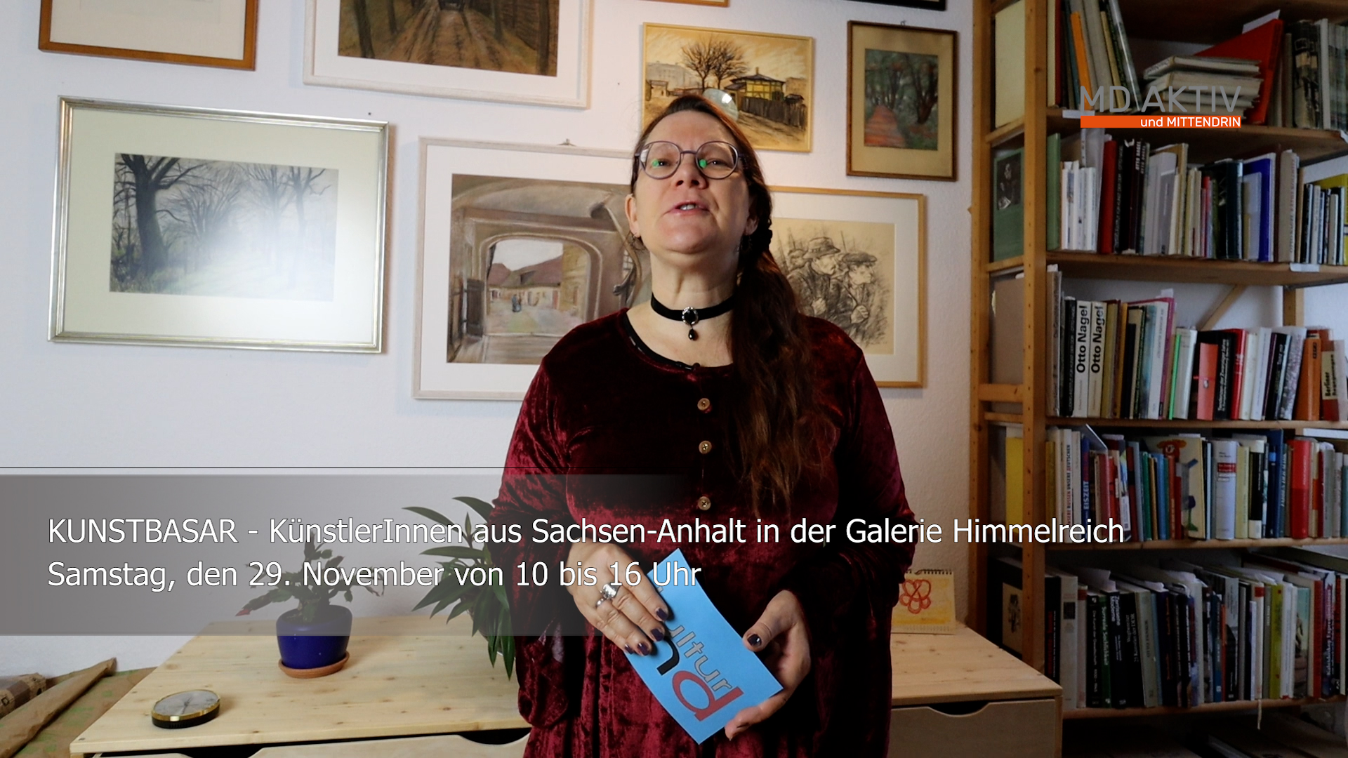 28.10.25: KUNSTBASAR - KünstlerInnen aus Sachsen-Anhalt in der Galerie Himmelreich 