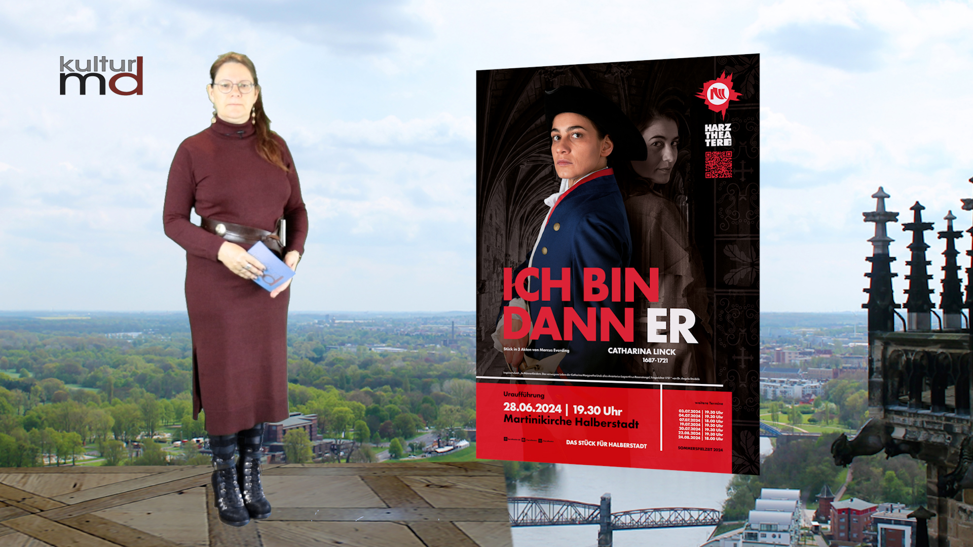 Harztheater: Riesenbanner für Halberstadt Theaterprojekt „Ich bin dann Er“